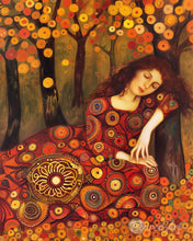 Carica l'immagine nel visualizzatore di Gallery, Diamond Painting - Dama autunnale ispirata a Klimt