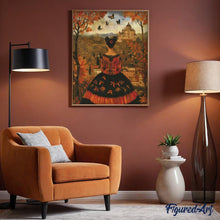 Carica l'immagine nel visualizzatore di Gallery, Diamond Painting - Dama autunnale ispirata a Frida Kahlo