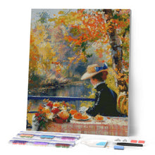 Carica l'immagine nel visualizzatore di Gallery, Diamond Painting - Dama autunnale ispirata a Renoir