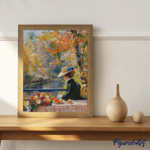 Carica l'immagine nel visualizzatore di Gallery, Diamond Painting - Dama autunnale ispirata a Renoir
