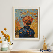 Carica l'immagine nel visualizzatore di Gallery, Diamond Painting - Dama autunnale ispirata a Van Gogh