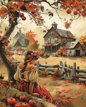 Carica l&#39;immagine nel visualizzatore di Gallery, Diamond Painting - Ragazza di campagna in autunno