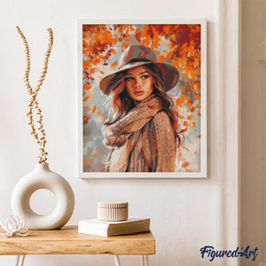 Diamond Painting - Dama dei venti autunnali