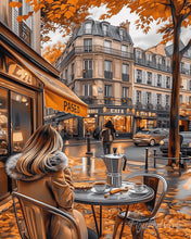 Carica l'immagine nel visualizzatore di Gallery, Diamond Painting - L'ora del caffè autunnale