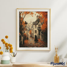 Carica l&#39;immagine nel visualizzatore di Gallery, Diamond Painting - Passeggiata autunnale nel centro storico