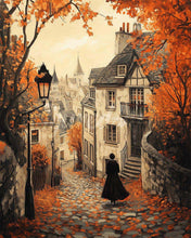 Carica l&#39;immagine nel visualizzatore di Gallery, Diamond Painting - Passeggiata autunnale nel centro storico