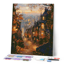 Carica l'immagine nel visualizzatore di Gallery, Diamond Painting - Strada autunnale nel centro storico