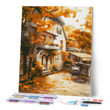 Carica l'immagine nel visualizzatore di Gallery, Diamond Painting - La vetrina del bar in autunno