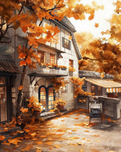 Carica l'immagine nel visualizzatore di Gallery, Diamond Painting - La vetrina del bar in autunno