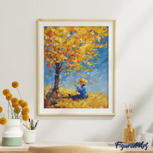 Carica l&#39;immagine nel visualizzatore di Gallery, Diamond Painting - Ragazzo autunnale ispirato a Van Gogh