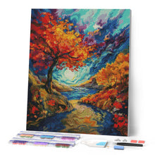 Carica l'immagine nel visualizzatore di Gallery, Diamond Painting - Autunno surreale ispirato a Van Gogh