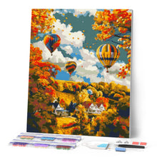 Carica l'immagine nel visualizzatore di Gallery, Diamond Painting - Avventura autunnale in mongolfiera