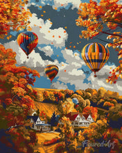 Carica l'immagine nel visualizzatore di Gallery, Diamond Painting - Avventura autunnale in mongolfiera