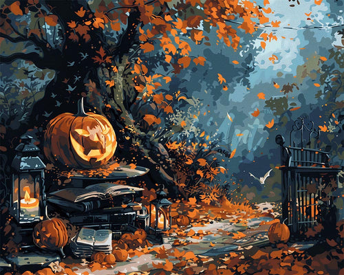 Diamond Painting - Cancello stregato d'autunno