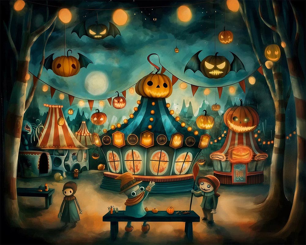 Diamond Painting - Festa in maschera ad Halloween