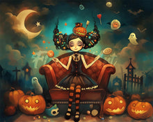 Carica l&#39;immagine nel visualizzatore di Gallery, Diamond Painting - Principessa dei dolci di Halloween