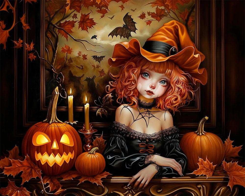 Diamond Painting - Strega gotica