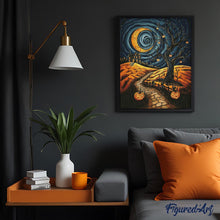 Carica l&#39;immagine nel visualizzatore di Gallery, Diamond Painting - Sentiero spettrale al chiaro di luna