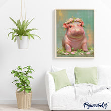 Carica l'immagine nel visualizzatore di Gallery, Diamond Painting - Cucciola di Ippopotamo
