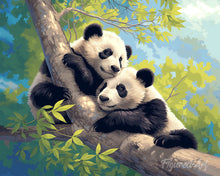 Carica l'immagine nel visualizzatore di Gallery, Diamond Painting - Panda su un Ramo