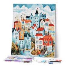 Carica l'immagine nel visualizzatore di Gallery, Diamond Painting - Villaggio da Sogno Blu