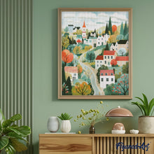 Carica l&#39;immagine nel visualizzatore di Gallery, Diamond Painting - Villaggio da Sogno Verde