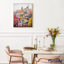 Carica l&#39;immagine nel visualizzatore di Gallery, Diamond Painting - Villaggio da Sogno Viola