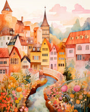 Carica l'immagine nel visualizzatore di Gallery, Diamond Painting - Villaggio da Sogno Ambra