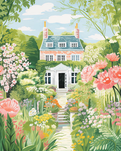 Diamond Painting - Casa con Giardino