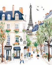 Carica l'immagine nel visualizzatore di Gallery, Diamond Painting - Strada di Parigi ad Acquerello