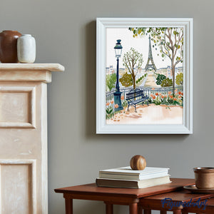 Diamond Painting - Giardino di Parigi ad Acquerello