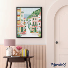 Carica l'immagine nel visualizzatore di Gallery, Diamond Painting - Paese Costiero Pastello