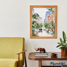 Carica l&#39;immagine nel visualizzatore di Gallery, Diamond Painting - Viale Cittadino ad Acquerello