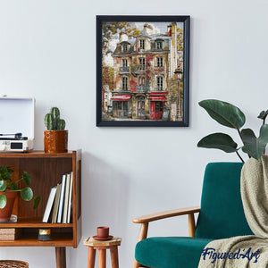 Diamond Painting - Facciate Vintage di Parigi