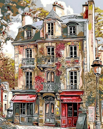 Diamond Painting - Facciate Vintage di Parigi