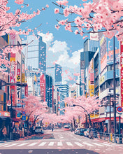 Carica l'immagine nel visualizzatore di Gallery, Diamond Painting - Fiori di Ciliegio a Tokyo