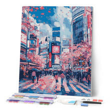Carica l'immagine nel visualizzatore di Gallery, Diamond Painting - Fiori di Ciliegio a Shibuya