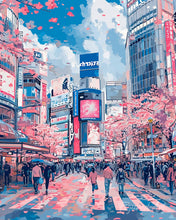 Carica l'immagine nel visualizzatore di Gallery, Diamond Painting - Fiori di Ciliegio a Shibuya