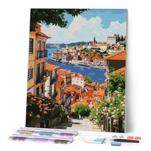 Carica l'immagine nel visualizzatore di Gallery, Diamond Painting - Vista sul Fiume di Porto