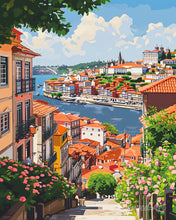 Carica l'immagine nel visualizzatore di Gallery, Diamond Painting - Vista sul Fiume di Porto