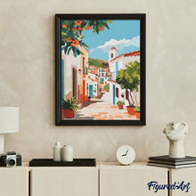 Carica l&#39;immagine nel visualizzatore di Gallery, Diamond Painting - Vicolo Mediterraneo