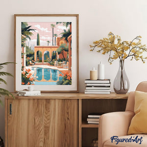 Diamond Painting - Villa a Marrakech