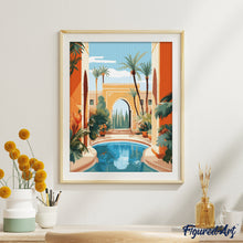 Carica l&#39;immagine nel visualizzatore di Gallery, Diamond Painting - Villa Marocchina