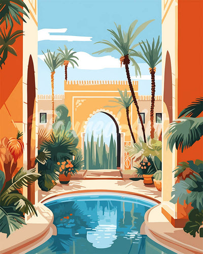 Diamond Painting - Villa Marocchina