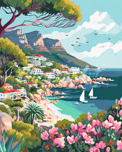 Carica l&#39;immagine nel visualizzatore di Gallery, Diamond Painting - Città Costiera in Primavera