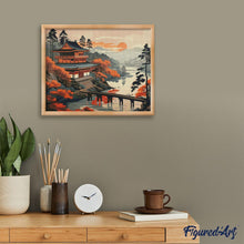 Carica l'immagine nel visualizzatore di Gallery, Diamond Painting - Vista Vintage sulla Pagoda
