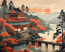Carica l'immagine nel visualizzatore di Gallery, Diamond Painting - Vista Vintage sulla Pagoda