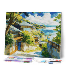 Carica l'immagine nel visualizzatore di Gallery, Diamond Painting - Villaggio Costiero in Giappone