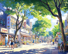 Carica l'immagine nel visualizzatore di Gallery, Diamond Painting - Strada del Mercato Locale in Giappone