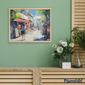 Diamond Painting - Mattina in un Quartiere Giapponese